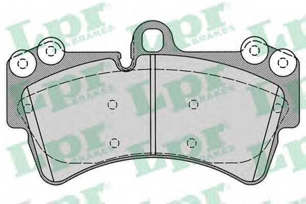 LPR 05P1257 Комплект тормозных колодок,