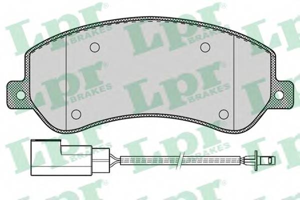 LPR 05P1260 Комплект тормозных колодок,