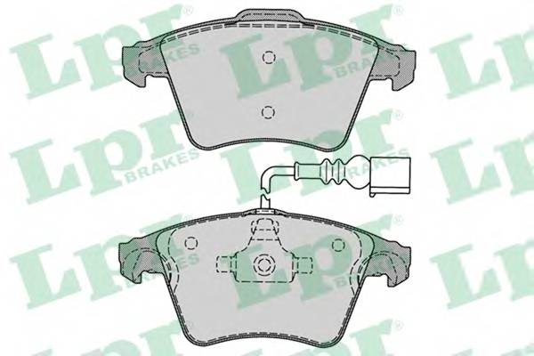 LPR 05P1285 Комплект тормозных колодок,