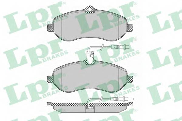 LPR 05P1348 Комплект тормозных колодок,