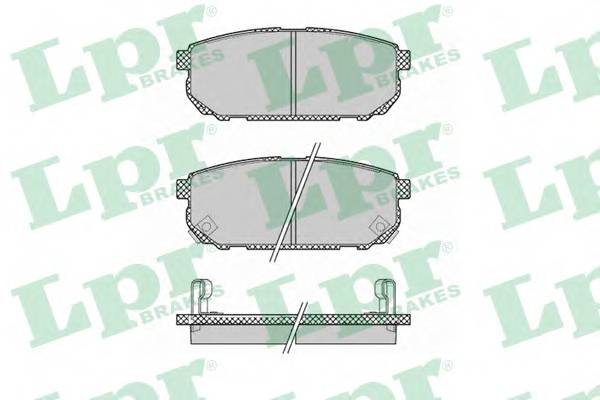 LPR 05P1370 Комплект тормозных колодок,