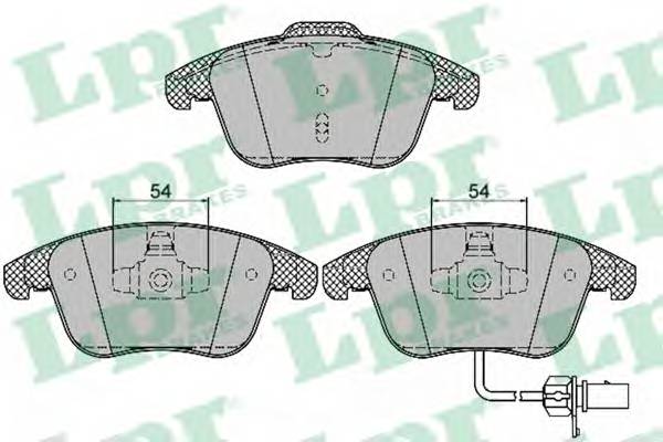 LPR 05P1391 Комплект тормозных колодок,