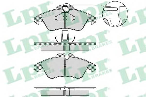 LPR 05P1469 Комплект тормозных колодок,