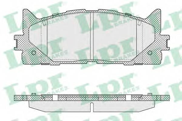 LPR 05P1593 Комплект тормозных колодок,