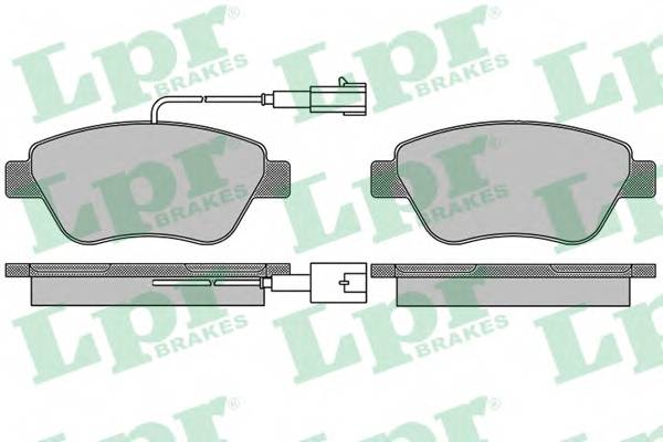 LPR 05P1656 Комплект тормозных колодок,