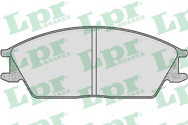 LPR 05P364 Комплект тормозных колодок,