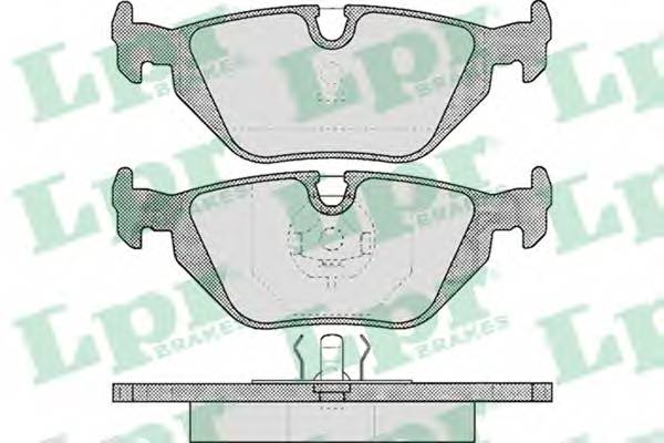 LPR 05P463 Комплект тормозных колодок,