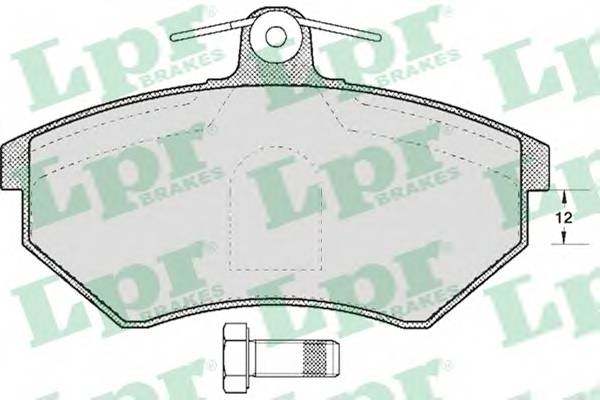 LPR 05P600 Комплект тормозных колодок,