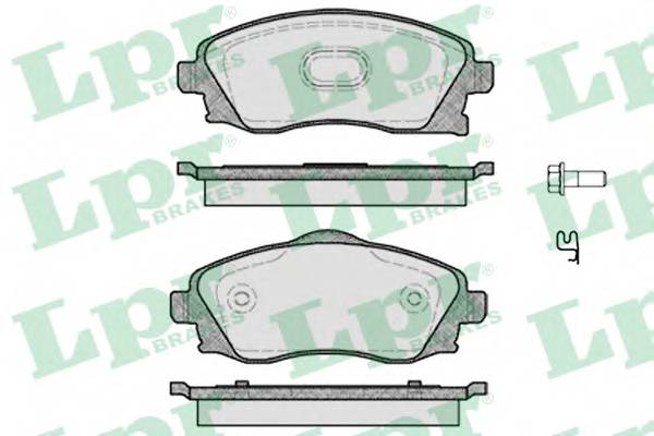 LPR 05P758 Комплект тормозных колодок,