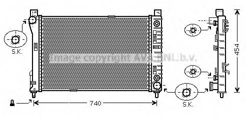 AVA QUALITY COOLING MSA2286 Радиатор, охлаждение двигателя