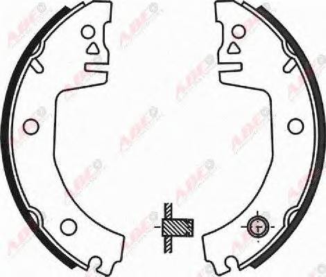 ABE C0S001ABE Комплект тормозных колодок