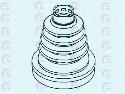 ERT 500407T Комплект пылника, приводной