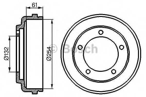 BOSCH 0 986 477 048 Гальмівний барабан