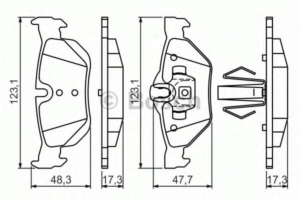 BOSCH 0 986 494 272 Комплект гальмівних колодок,