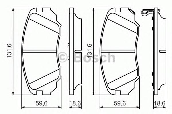 BOSCH 0 986 494 279 Комплект гальмівних колодок,