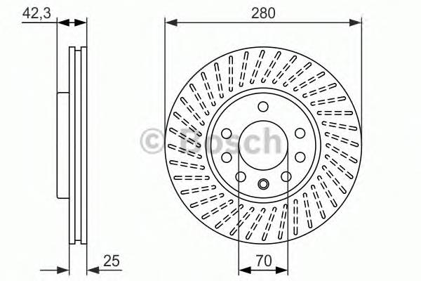 BOSCH 0 986 479 919 Гальмiвний диск