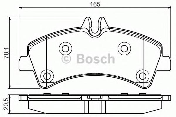 BOSCH 0986495099 BOSCH Гальмівні колодки