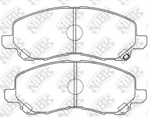 NiBK PN3469 Колодки гальмівні передні