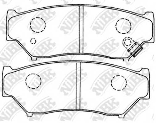 NiBK PN9301 Колодки гальмівні дискові