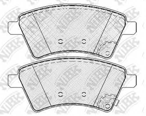 NiBK PN9803 Колодки гальмівні дискові