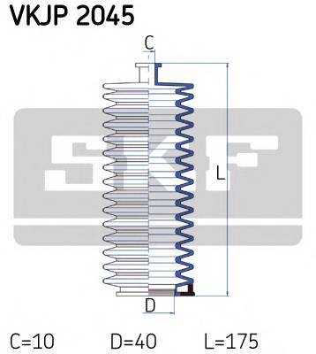 SKF VKJP 2045 Комплект пылника, рулевое