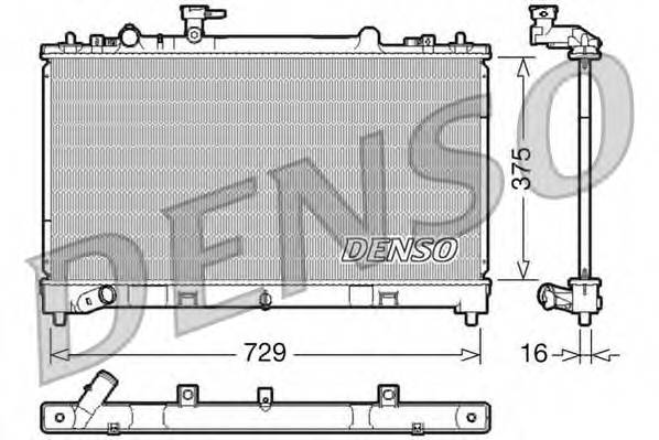 DENSO DRM44023 Радиатор, охлаждение двигателя