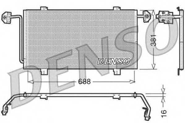 DENSO DCN23023 Конденсатор, кондиционер