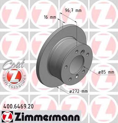 ZIMMERMANN 400.6469.20 Тормозной диск