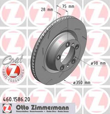 ZIMMERMANN 460.1586.20 Тормозной диск