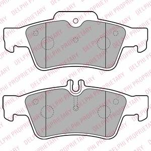 DELPHI LP1868 Комплект гальмівних колодок,