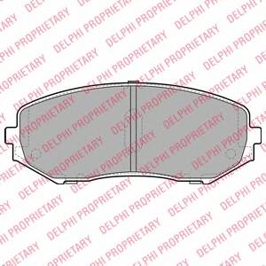 DELPHI LP2001 Комплект гальмівних колодок,