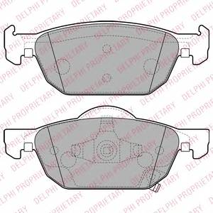 DELPHI LP2144 Комплект гальмівних колодок,