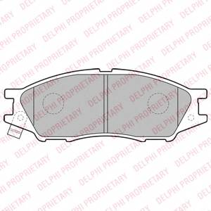 DELPHI LP2184 Комплект тормозных колодок,