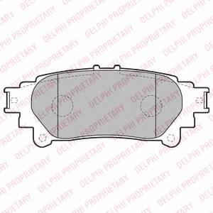 DELPHI LP2196 Комплект гальмівних колодок,
