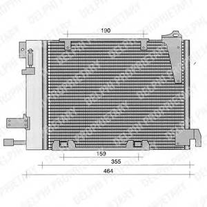 DELPHI TSP0225221 Конденсатор, кондиционер