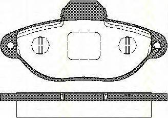 TRISCAN 8110 15025 Комплект тормозных колодок,