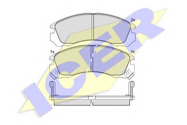 ICER 140979 Комплект тормозных колодок,