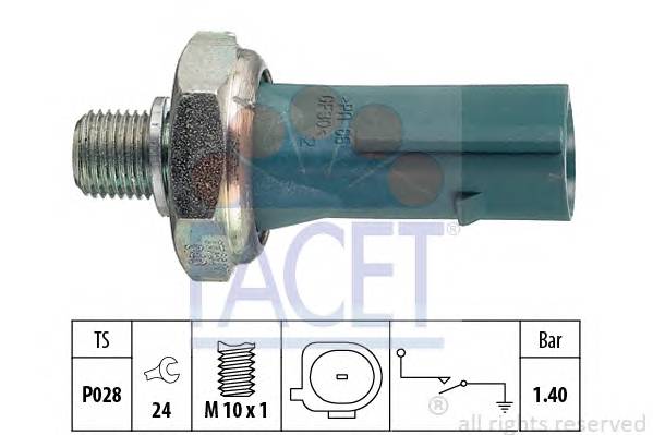 FACET 7.0171 Датчик тиску масла