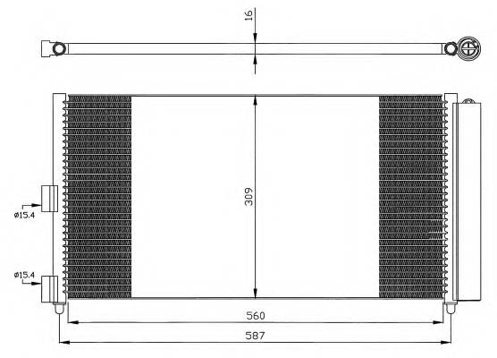 NRF 35500 Конденсатор, кондиционер