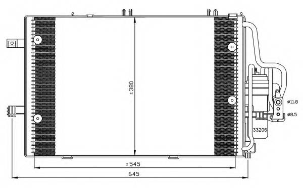 NRF 35530 Конденсатор, кондиціонер