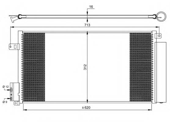 NRF 35750 Конденсатор, кондиционер