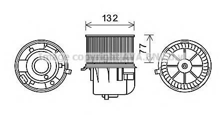 AVA QUALITY COOLING FD8572 Электродвигатель, вентиляция салона