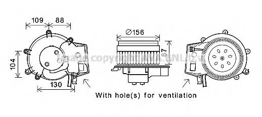 AVA QUALITY COOLING MS8625 Електродвигун, вентиляція салону