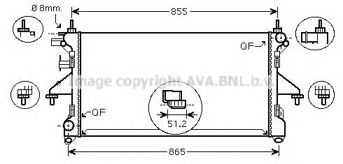 AVA QUALITY COOLING PEA2308 Радиатор, охлаждение двигателя