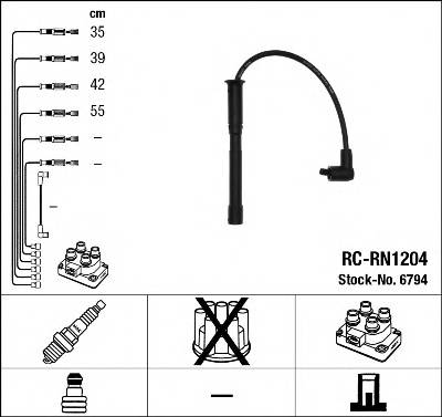 NGK 6794 Комплект проводов зажигания