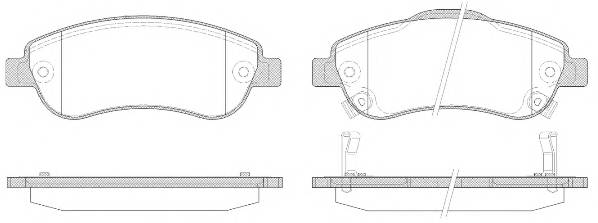 WOKING P13893.02 Комплект тормозных колодок,