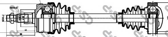 GSP 235002 Приводной вал