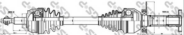 GSP 261140 Приводной вал