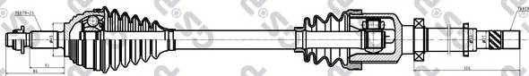 GSP 299071 Приводний вал