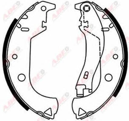 ABE C0F020ABE Комплект гальмівних колодок